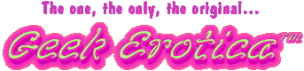 No, you are not hallucinating, this does say geek erotica.